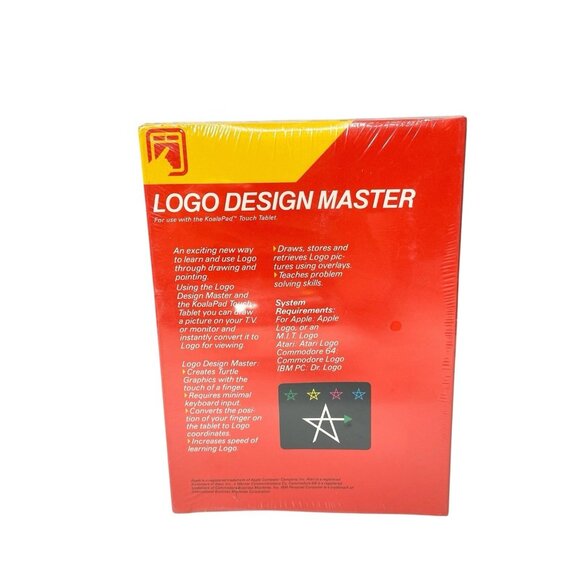 Logo Design Master by Koala Ware for Apple II, II+, IIe Computer NEW SEALED! - Picture 2 of 6